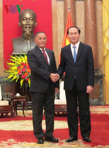President Tran Dai Quang receives Indonesian Defense Minister  - ảnh 1